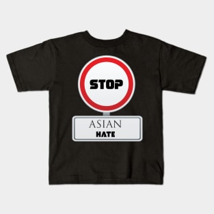 Stop Asian Hate - Japanese Flag Kids T-Shirt